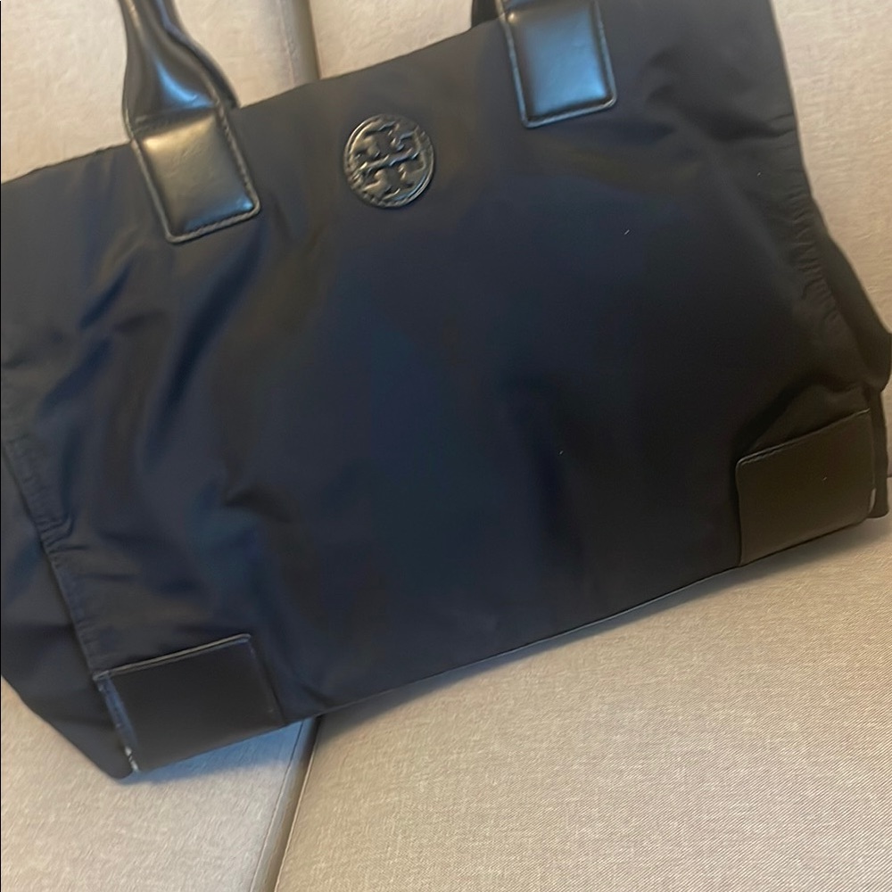 Tory Burch Black Nylon Tote Bag
